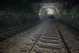 The historic rail tunnel in Up Holland