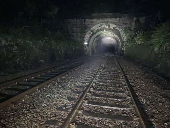 The historic rail tunnel in Up Holland