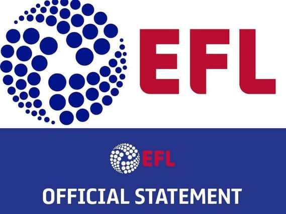 The EFL season has been suspended until April 3 at the earliest