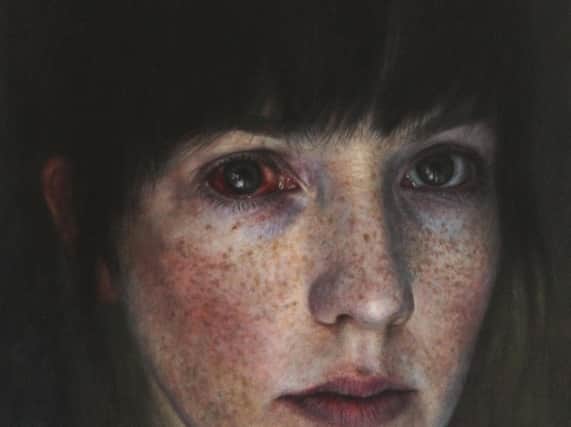 Lauras self-portrait which has been accepted into the Royal Society of Portrait Painters annual exhibition