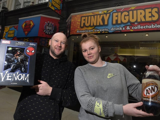 Paul Prescott and Shaunna Marsden outside the new double-fronted premises