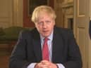 Boris Johnson ordered the public to stay at home during a TV broadcast on Monday night (Getty Images)