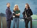 Dan (MARTIN COMPSTON), Emily (SOPHIE RUNDLE), and Kaya (MIRREN MACK) in new BBC thriller The Nest