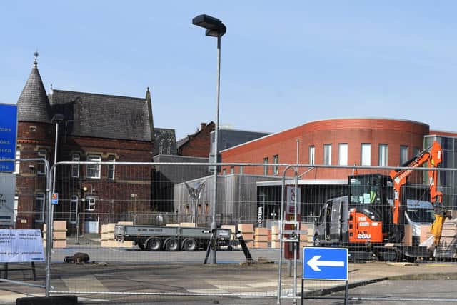 Work is now well under way at building a new ward for Covid-19 patients at Wigan Infirmary