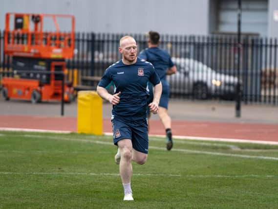 Liam Farrell in training