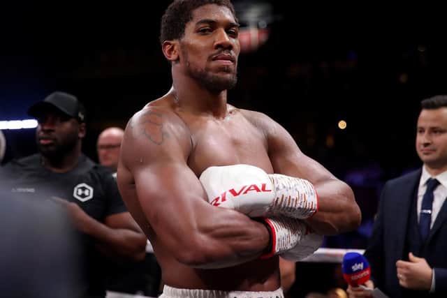 Anthony Joshua sent Lucy an admiring message