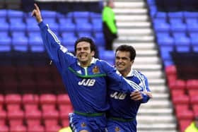 Andy Liddell, with Roberto Martinez