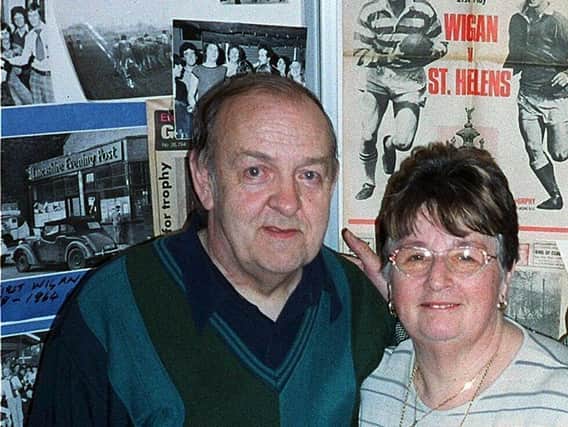 Ron Girvin and wife Jean at a Wigan Evening Post reunion event