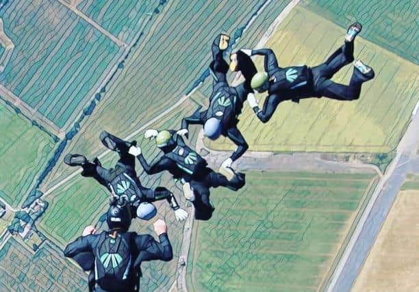 Aerobatics are one of 16 skydiving disciplines