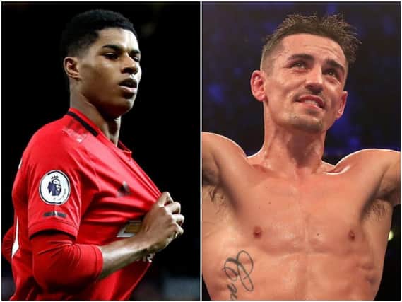 Marcus Rashford and Anthony Crolla are two of the famous faces to have supported the police's stay at home message