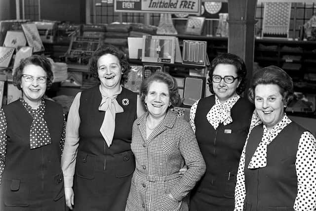 Staff at Lowes in the 1970s