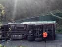 The lorry took out the whole bridge in the accident