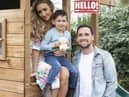 Magazine handout photo of Catherine Tyldesley with her husband Tom and their son Alfie.