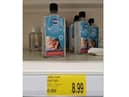 The hand sanitiser on sale