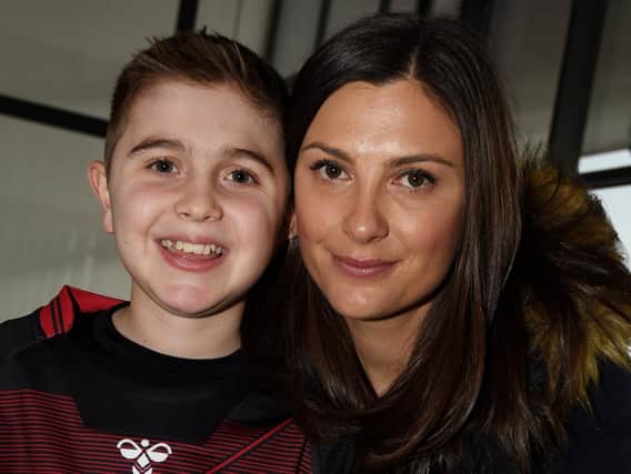 Jack Johnson with mum Alex