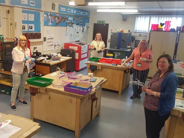 Making PPE at St John Fisher Catholic High School