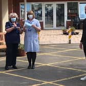 Danny Fox distributing personal protective equipment to the frontline