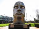 The Face of Wigan in Believe Square where the memorial will be held