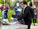 Those in key worker roles were remembered in solemn silence on Tuesday
