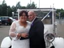 Gemma and Gareth Jones on their wedding day