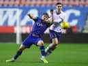 Joe Gelhardt playing for Latics Under-18s in the FA Youth Cup against Tottenham