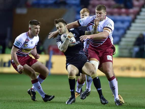 Tony Clubb in action against Toronto