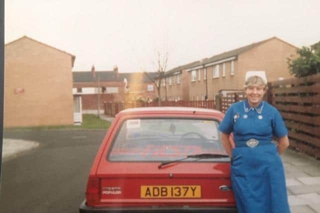 Patricia Halliwell during her career as a nurse