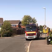 Fire engines on Merton Road