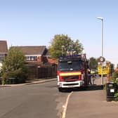 Fire engines on Merton Road