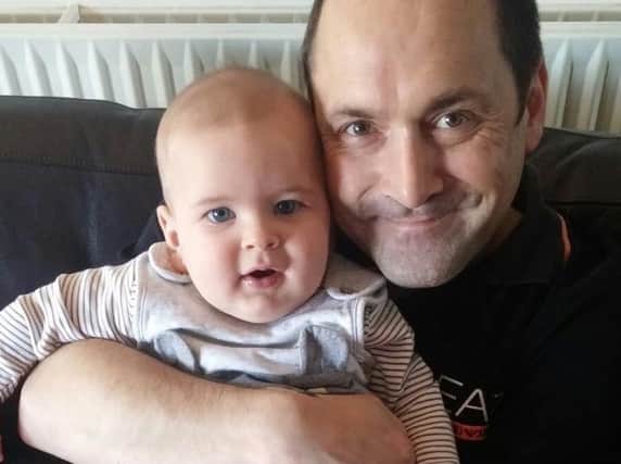 Jason Callaghan pictured with his nephew Frank