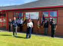 The socially-distanced VE Day memorial event at Molyneux House