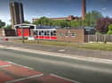 The crash happened near to Atherton fire station