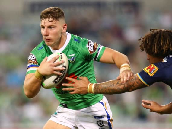 George Williams playing for Canberra