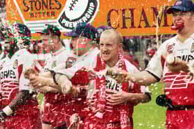 Shaun Edwards leads the celebrations