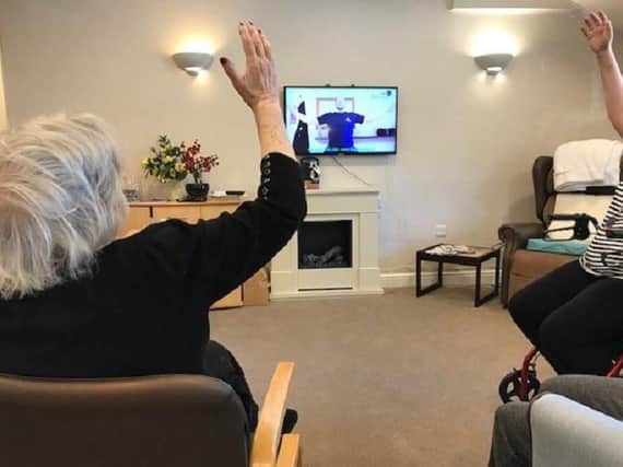 Residents get their exercise