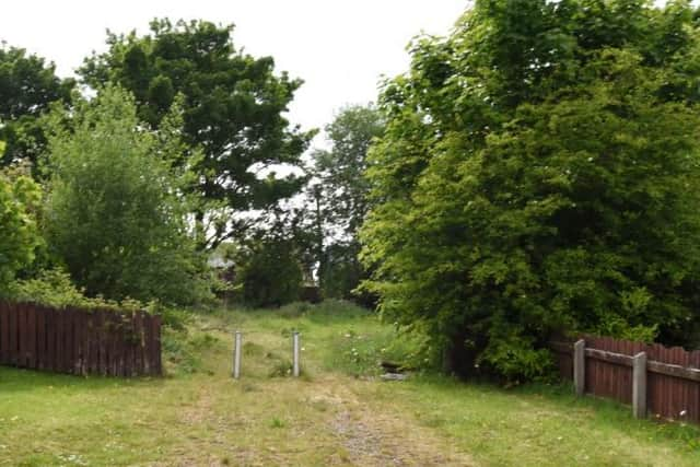 The site where the flats will be constructed if permission is granted