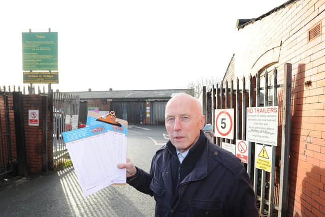 Coun Richard Clayton campaigned against plans to close Orrell waste recycling centre