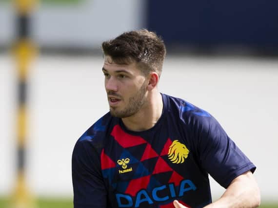 Oliver Gildart training with Great Britain last autumn