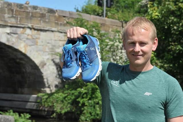 Andrew Ledwith is preparing to run along the canal towpath in aid of charity