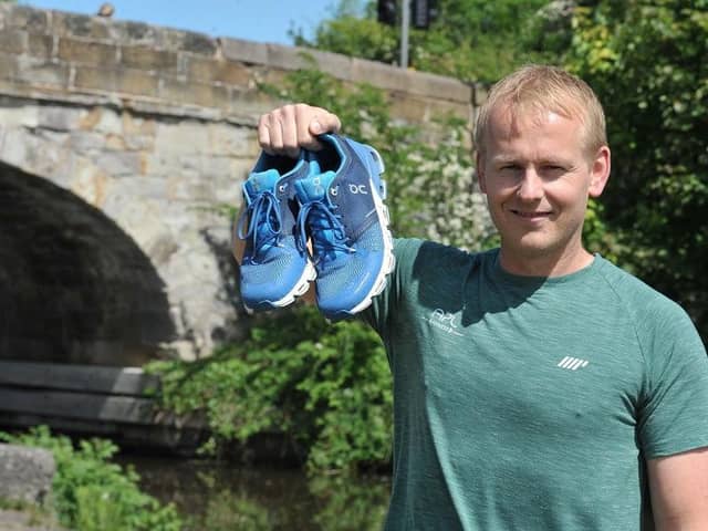 Andrew Ledwith is preparing to run along the canal towpath in aid of charity