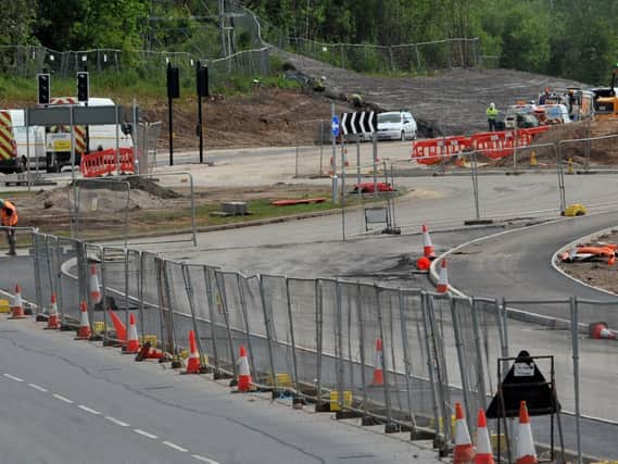 Work continues on the A49 link road
