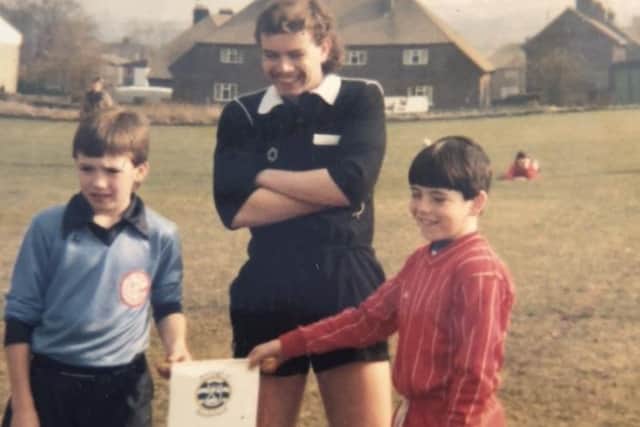 Shaun in his early refereeing days