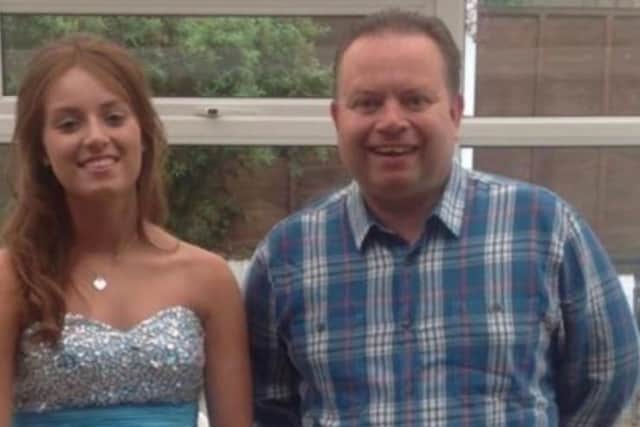 Shaun and Tasha at her prom in 2014