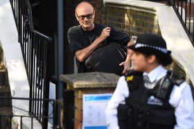 Dominic Cummings faces another media scrum outside his home