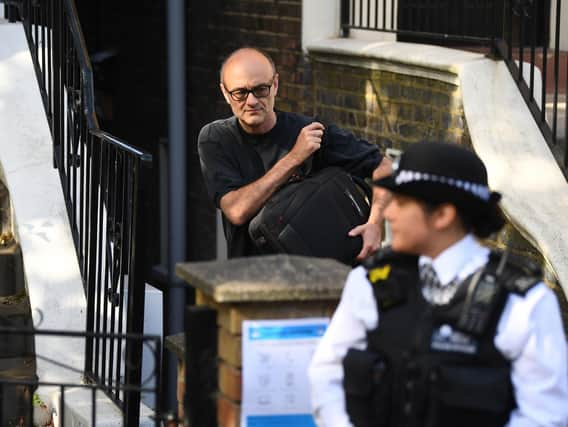 Dominic Cummings faces another media scrum outside his home