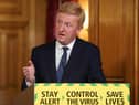 Secretary of State for Digital, Culture, Media and Sport, Oliver Dowden during a media briefing in Downing Street