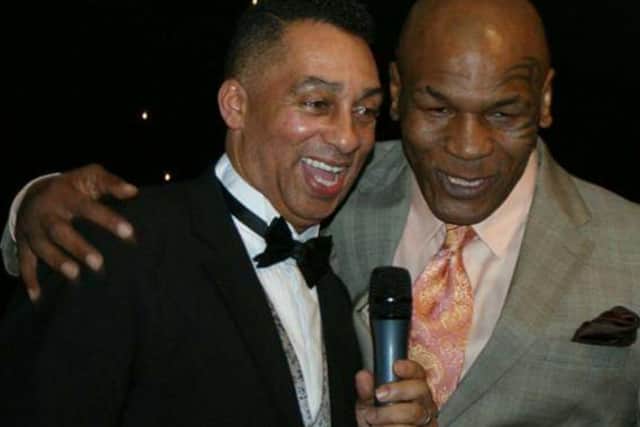 Charlie with Mike Tyson