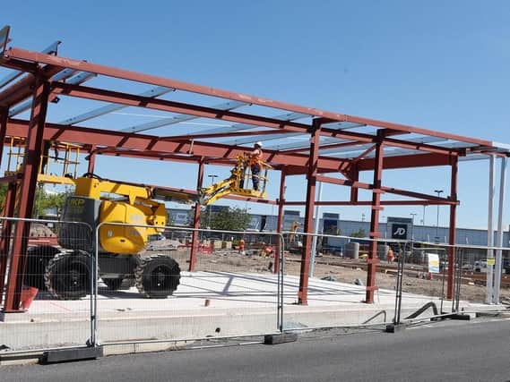 Construction has resumed on the Nandos at Robin Park