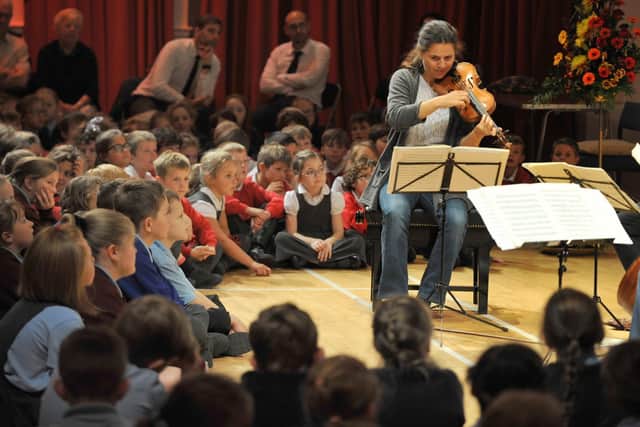 A performance at Parbold Village Hall