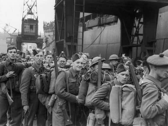 Troops being rescued from Dunkirk